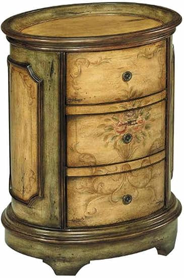 Amazon Com 64166 Antique Style Oval Tray Top Sage Antique Beige