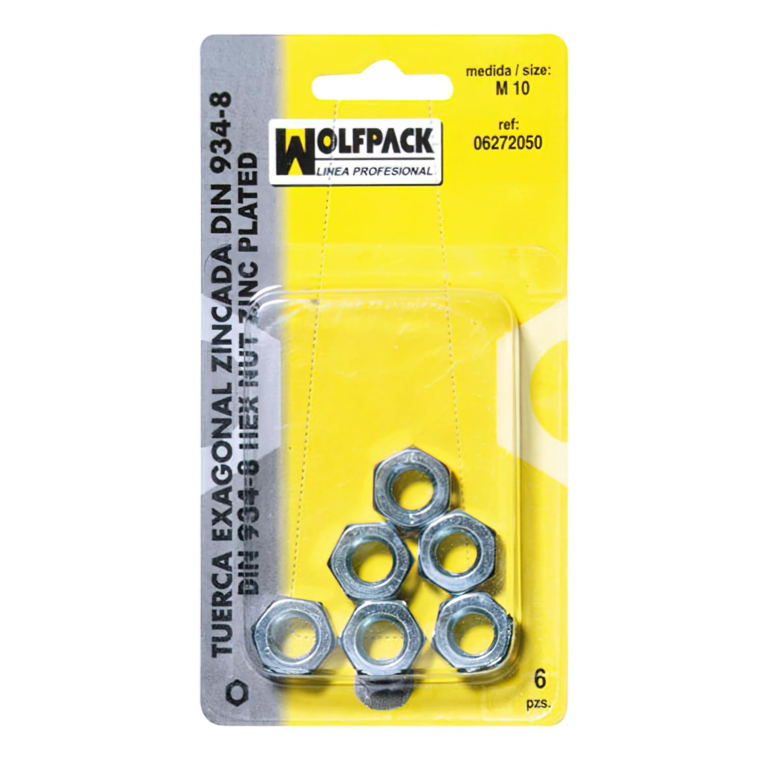 Din934 M04 Zinc Hex Nut (40 Pieces)