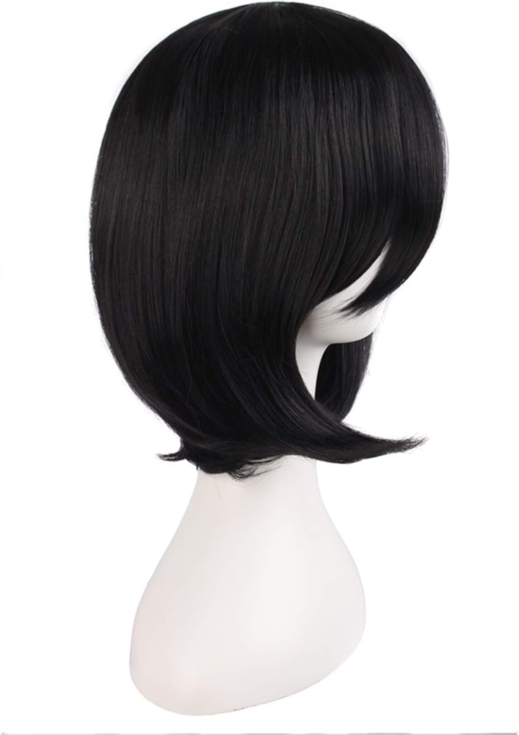 MapofBeauty 14"/35cm Female Models Medium Length Black Straight Hair Cosplay Wigs, 14 Inch (Pack of 1) - Image 3