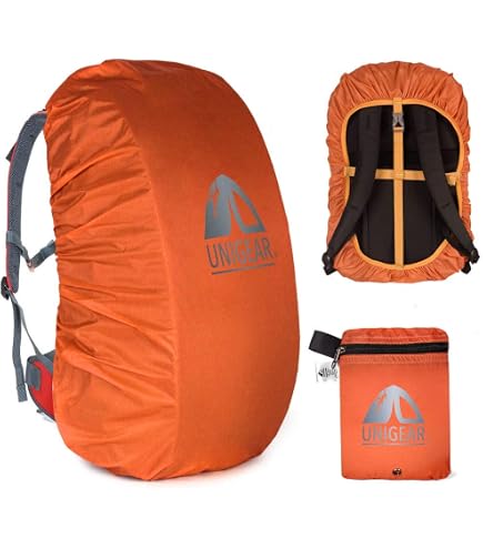 2 Pack Backpack Rain Cover Waterproof Cover for 30-40L Backpacks