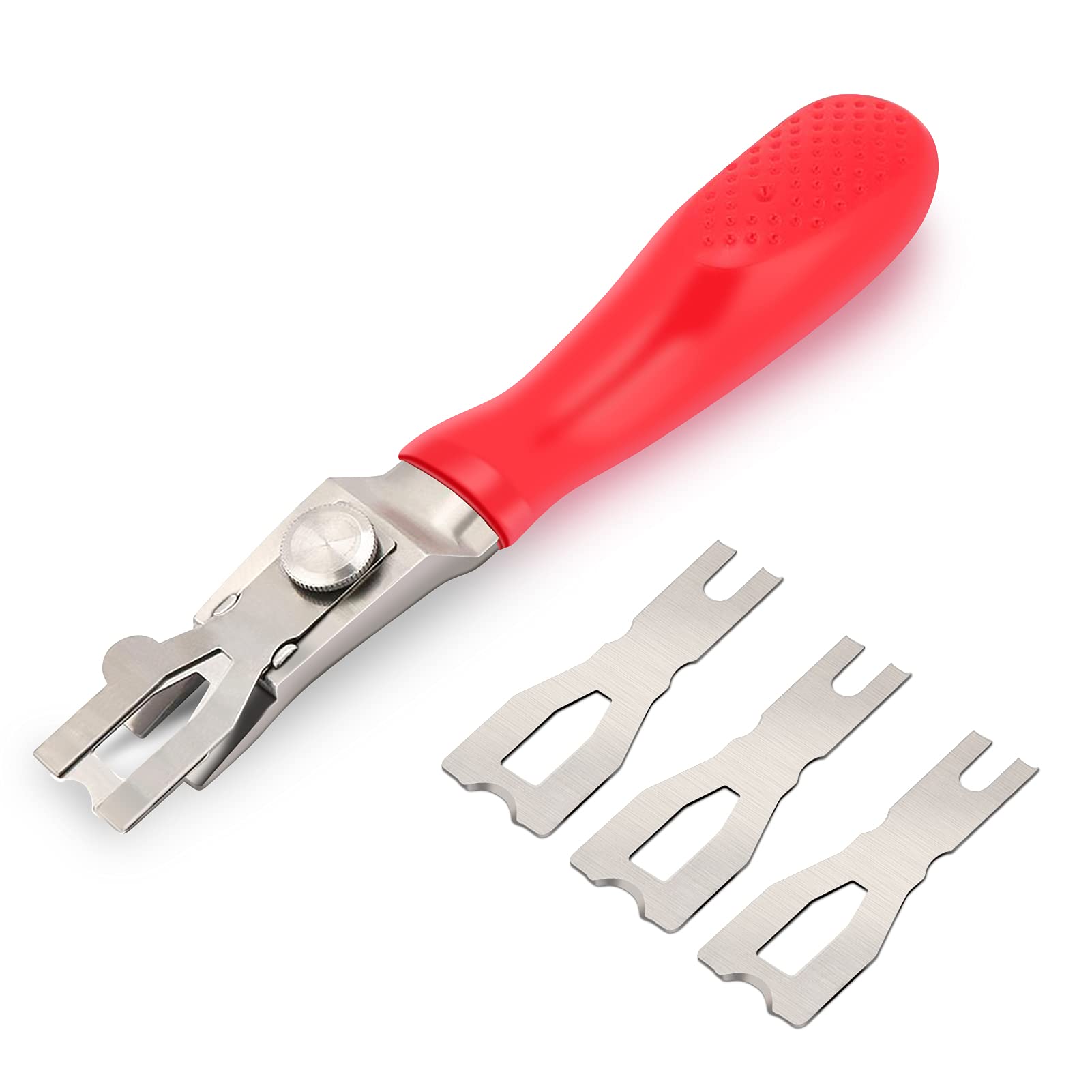 Floor Welding Skiving Tool, PVC Flooring Welding Cutting Tool Kit Floor Carpet Trimming Trimmer Skiving Tool with 3 Blades for Common Commercial Floors and Linen Floors