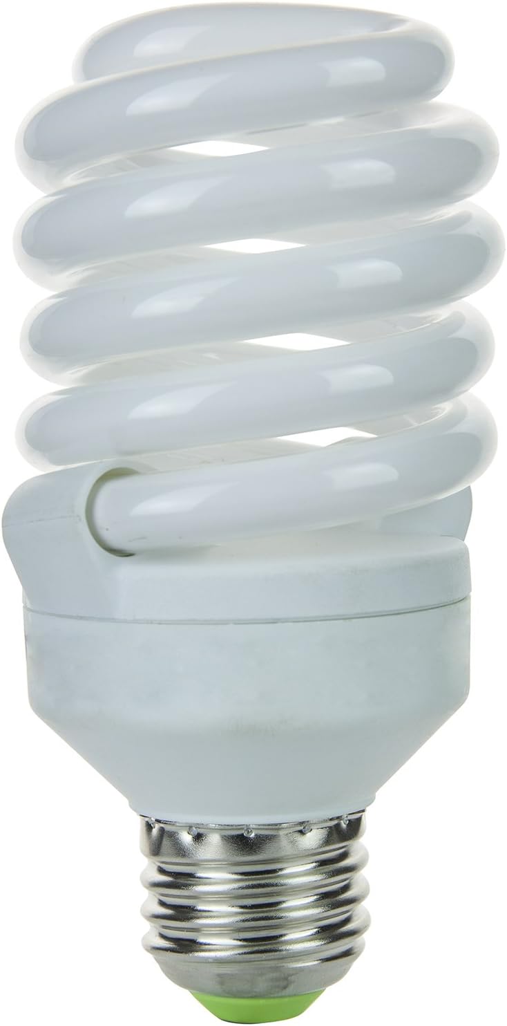 Super White Sunlite SMS23F//50K SMS23F//50K 23-Watt Super Mini Spiral Energy Saving Medium Base CFL Light Bulb