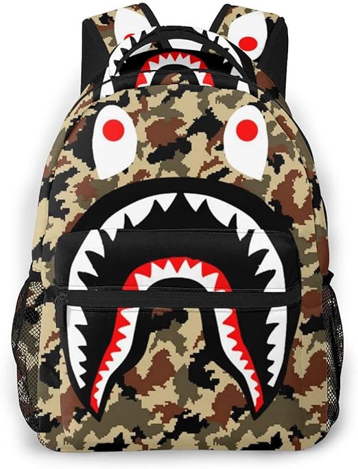 bookbag with teeth
