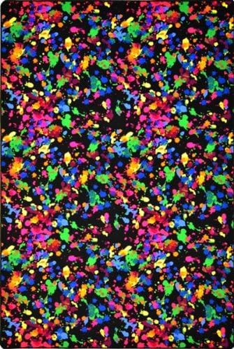 Joy Carpets - Neon Lights Collection - Splatter Paint 6' x 9'