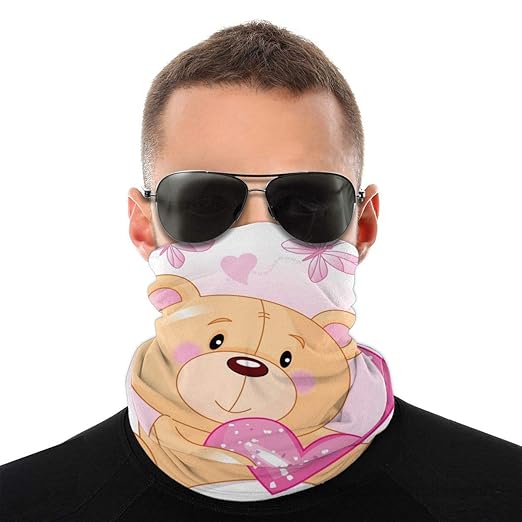 Amazon.com : Headwear Unisex Romantic Teddy Bear Variety Head Scarf