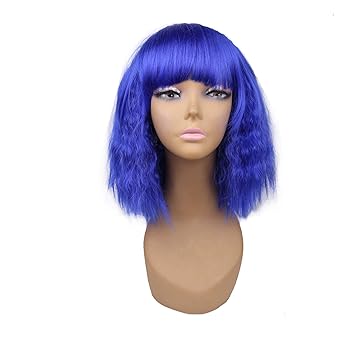 Amazon Com Short Length Curly Synthetic Wigs African Black Brown