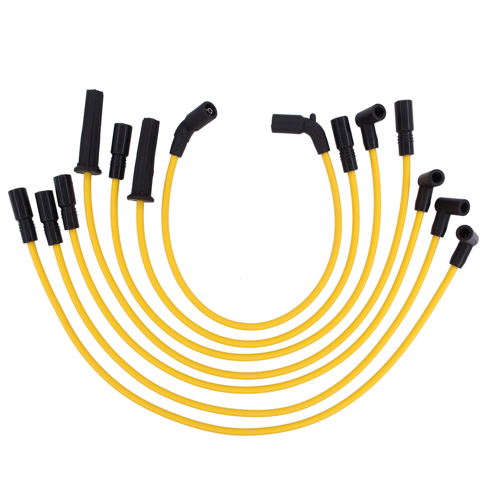Photo 1 of NewYall Pack of 7 8mm Ignition Spark Plug Wire Set for 4.3L V6 Chevy Express Astro S10 P30 for GMC C1500 Jimmy Savana Sonoma 1996-2005