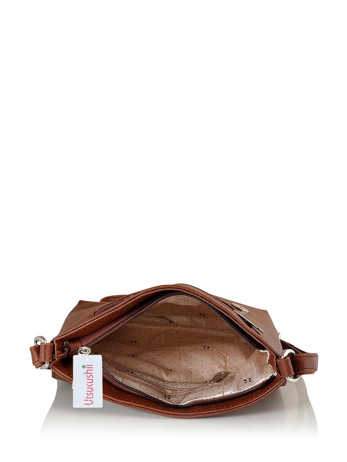 utsukushii women's sling bag (tan) (bg569g)