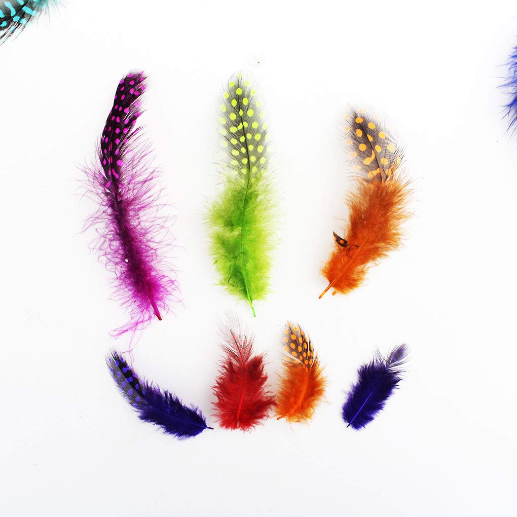 Bunte Federn, 180 Stück Deko-Federn für DIY Hochzeit Feder Basteln Federn Halloween Fest versch - Ideal als Dekoration zum Karnival für Masken und Kostüme
