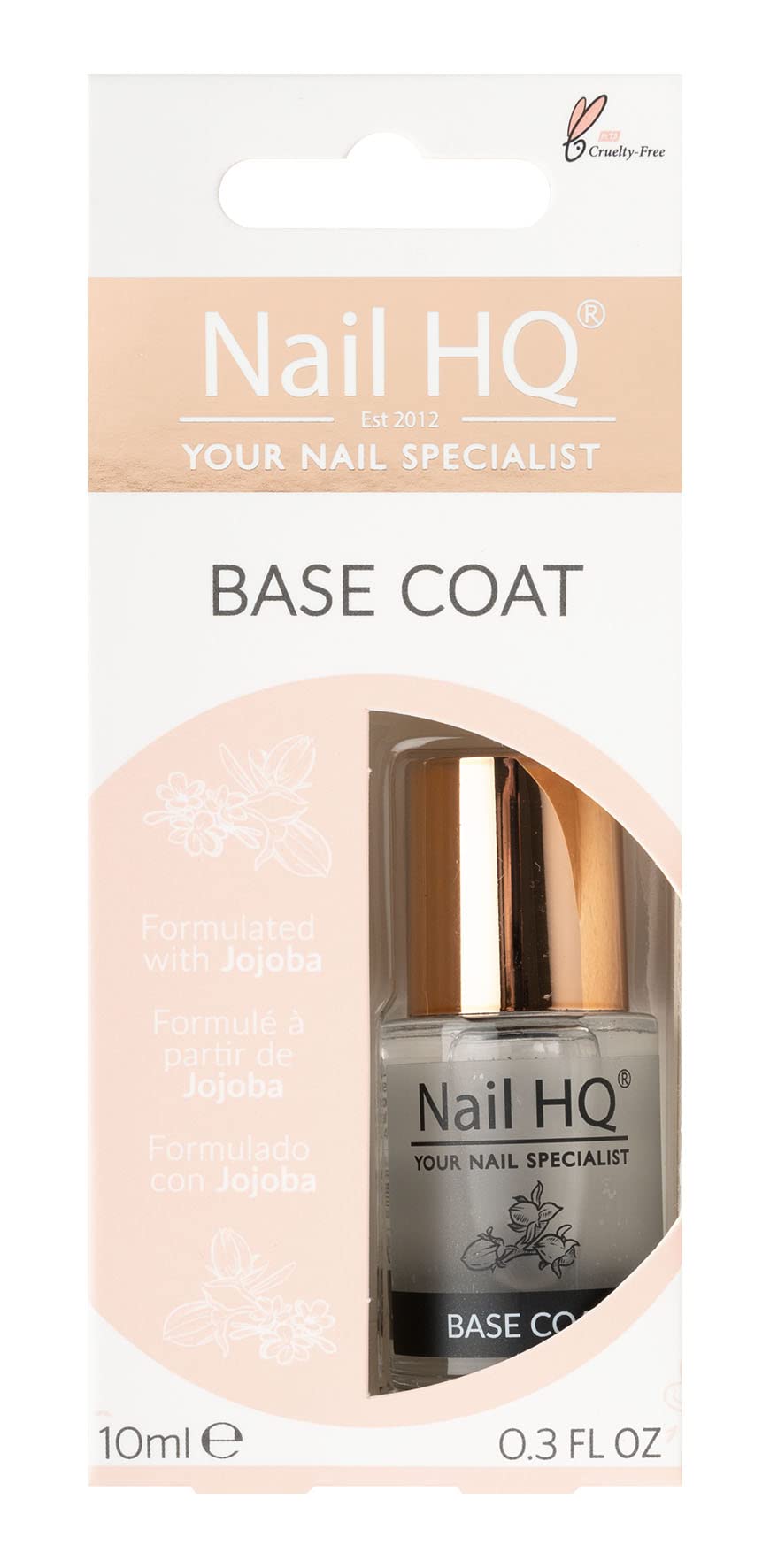 NAIL HQ Base Coat, Clear, 10 ml