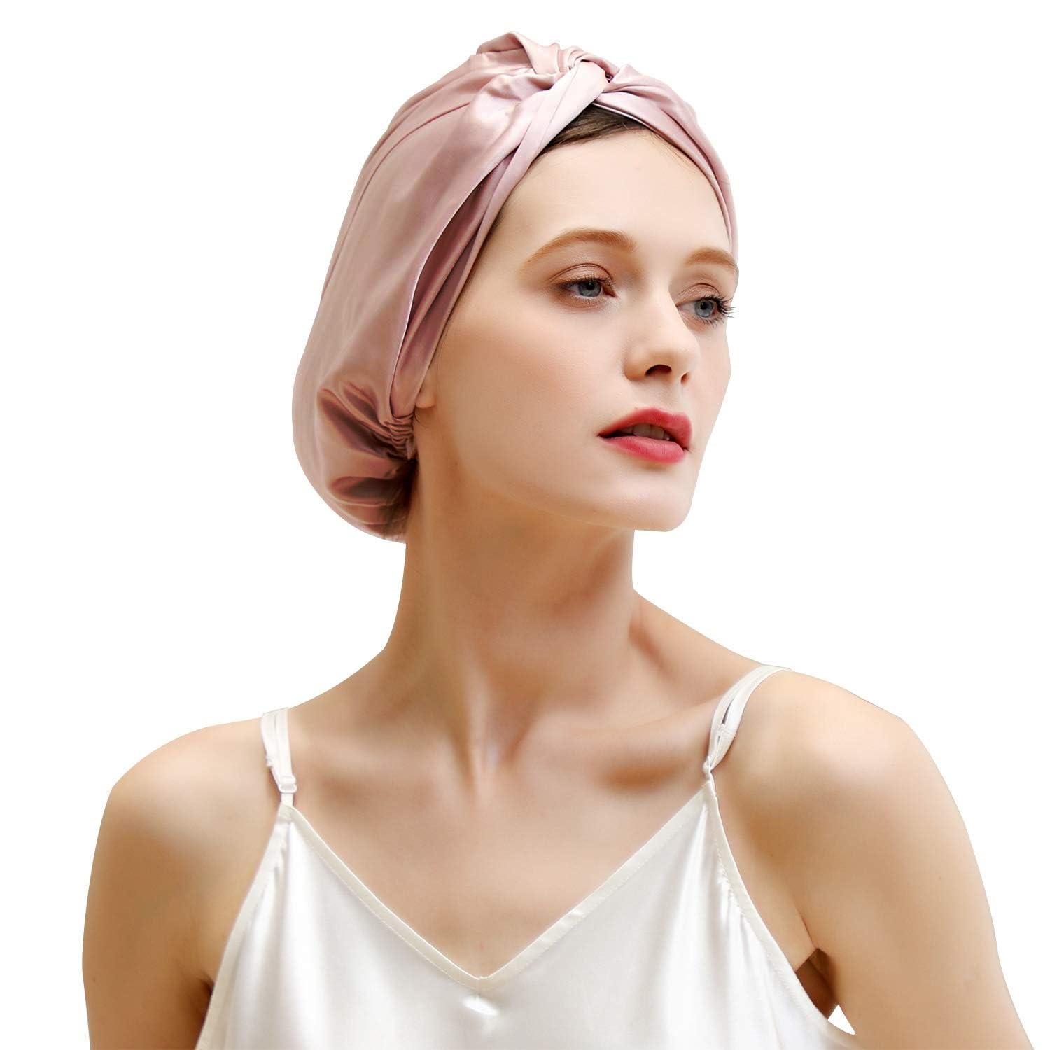 Mulberry Silk Hair Wrap - Sleep Cap Bonnet – Protect your Hair whilst Sleeping – Adjustable Elastic Ribbon – By TRIXES