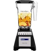Blendtec Total Blender Classic (Black) &amp; 75oz* FourSide Jar | Powerful and Reliable Kitchen Blender; 10 Speeds with Pulse; Six Preprogrammed Cycles for One Touch Consistent Blends