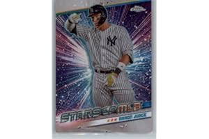 TOPPS TRADING CARD 2024 Topps Stars of MLB Chrome #CSMLB-13 Aaron Judge New York Yankees Official MLB Baseball Card in Raw (NM or Better) Condition