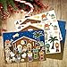 Nativity Stickers 12 Sets Make-A-Nativity Scene Sticker for Christmas Crafts School Supply VBS Classroom Activity