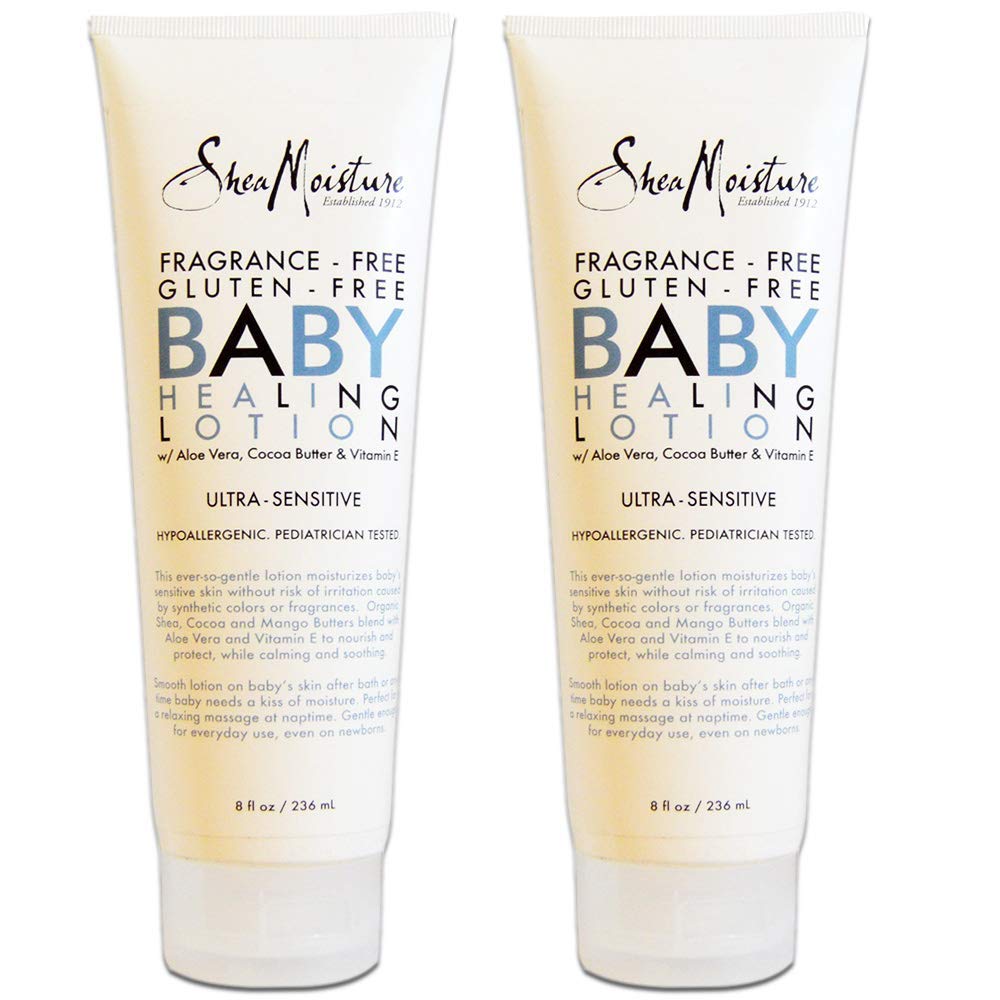 (2X) Shea Moisture Baby Healing Lotion Ultra Sensitive 8 oz ea