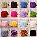 Amrka 100g/1ball Soft Cotton Hand Knitting Yarn Super Chunky Bulky Woven Worested Yarn for Crochet (Colorful 03#)