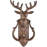 Esschert Design DB78 Rustic Cast Iron Door Knocker Deer