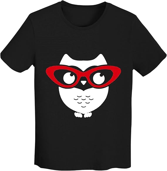 Amazon 男性 オシャレ 半袖 丸首 Owlトップス 春夏服 薄手 快適 上着 彼氏 プレゼント 誕生日用 父の日 吸水速乾 図案印刷 Tシャツ Tシャツ カットソー 通販