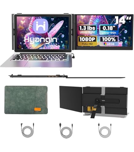 Amazon.com: JapanNext JN-TRI-IPS101HDR 2-Screen Mobile Display