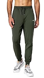 Hugut Men's Sweatpants Lightweight with Zipper