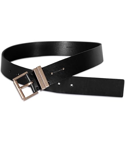 1423 Women\'s 1.5 Inch Leather Belt With Metal Keeper, Adjustable & Simple Amazon.com: AllSaints Women main image 3