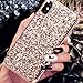 iPhone X Case,iPhone 10 Case,Wollony Luxury Slim iPhone X Bling Shiny Glitter Case with Soft Fiber Lining Cushion Hybrid Shock-Absorption Bumper & Anti-Scratch Back Cover for iPhone X 10 Champagne
