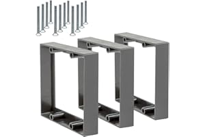 Mint Bucket Brands 3/4" Double Gang Receptacle Outlet Box Extender, Electrical Outlet Extender for Electrical Box and Electrical Outlet Switches, UL Listed (Pack of 3) (Black or Gray)