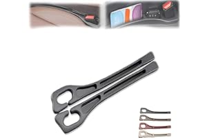 Jtonust No Drop Seat Guard, 2025 New Car Seat Side Gap Filler, Seat Gap Fillers for All Cars, Prevents Items from Falling, Easy to iInstall (Black)