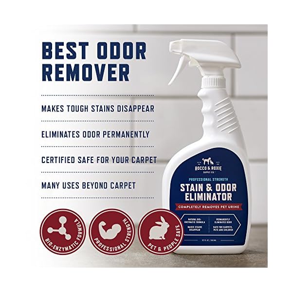 Rocco & Roxie Stain & Odor Eliminator for Strong Odor Enzyme Pet Odor