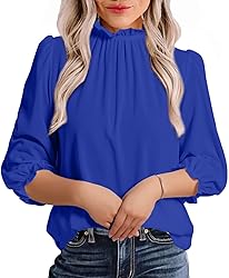 Avanova Women 3/4 Long Sleeve Blouses Dressy Casual