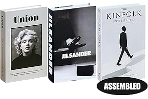 ELEFOCUS 3 Pcs Decorative Books for Home Decor, Aesthetic Books for Decor, Hardcover Faux Book Decor, Shelves Decorative Items, Book Decor for Coffee Table/Entryway Table/Book Shelf