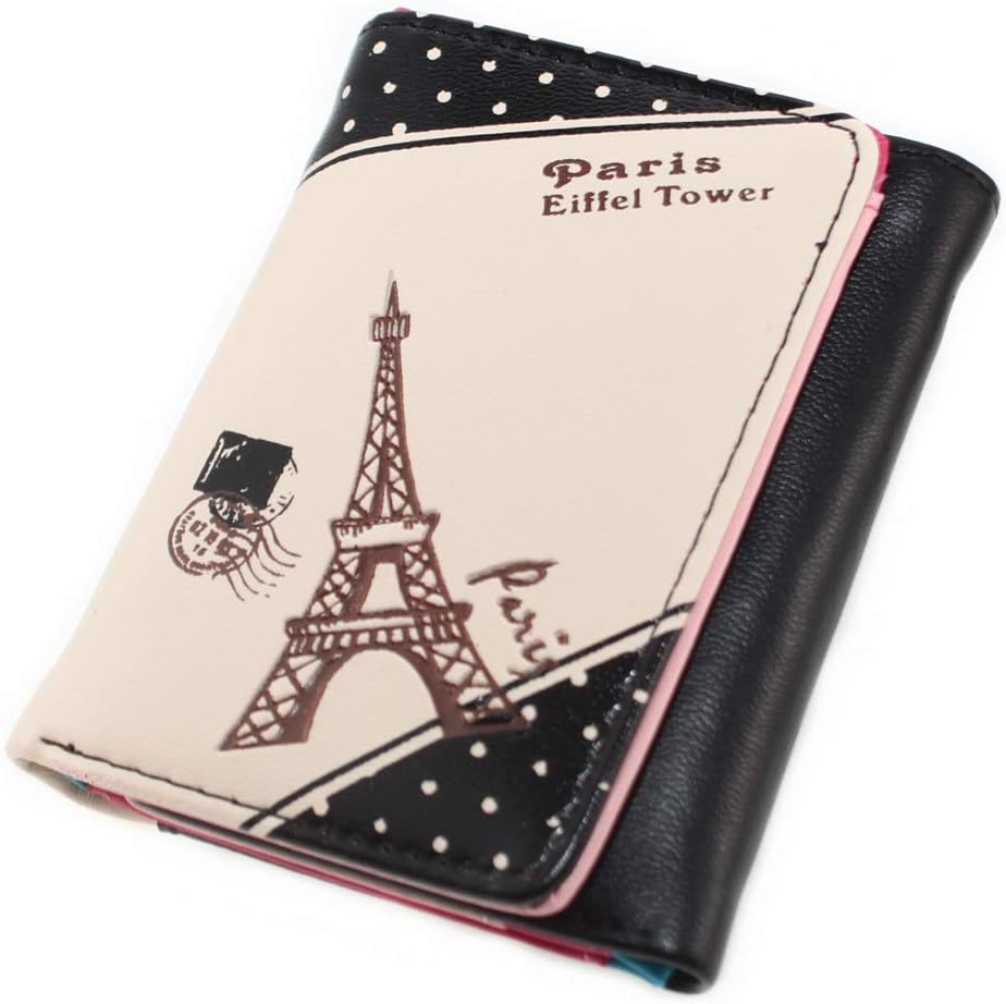 womens trifold wallet with coin purse