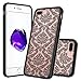 iPhone 7 Plus Case, SmartLegend Baroque Style Retro Court Lace Floral Pattern Transparent Acrylic PC Hard Back Cover with TPU Slim Bumper Ultra Hybrid Protective Case for iPhone 7 Plus 5.5