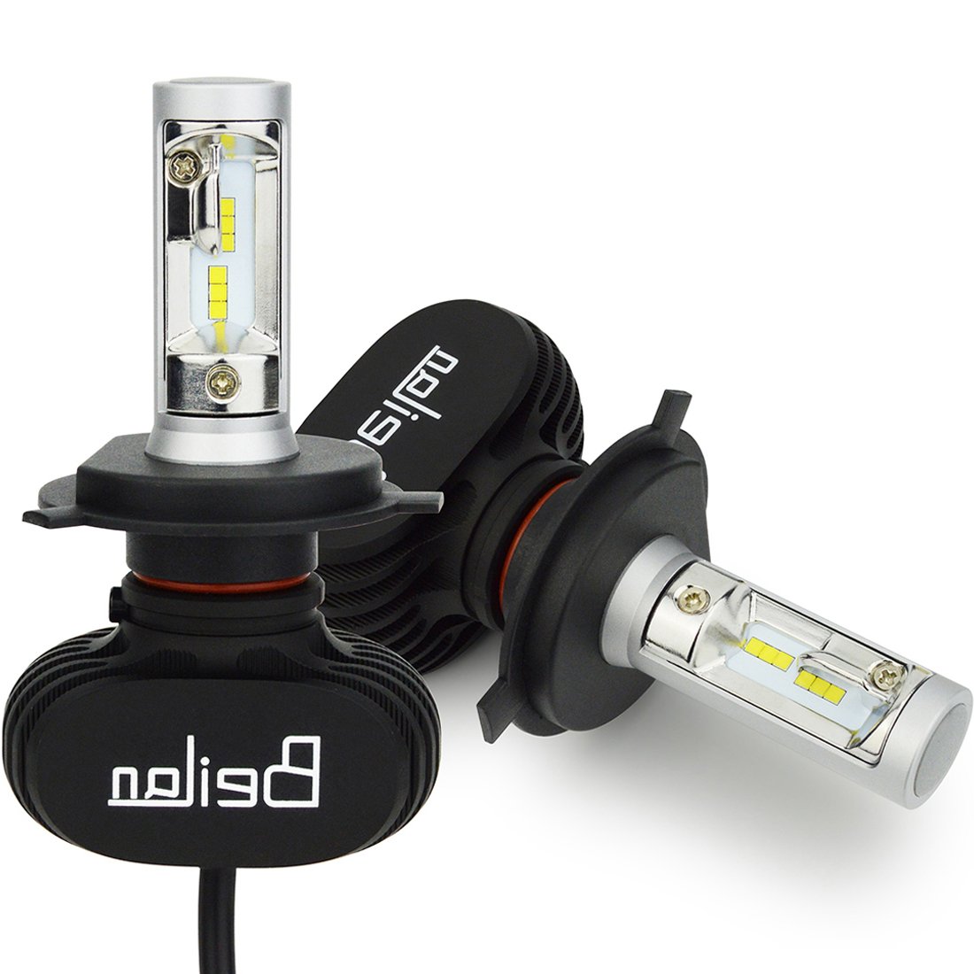 H4 HB2 9003 LED Car Headlight Bulb Conversion Kit BeiLan 50W 8000LM