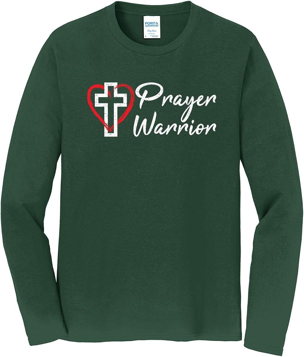 Tenacitee Men's Prayer Warrior Long Sleeve T-Shirt