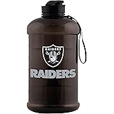 FOCO NFL Team Logo 2L Plastic Clear Large Sports Water Bottle