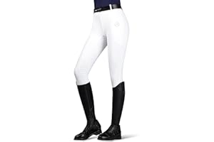 GemRebel Women’s Full Seat Riding Tights for Women – High Waisted Equestrian Breeches with Silicone Grip