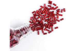 AMBROGIO.L 500-Piece Lighter Flint Fire Stone, Accessories Replacement Flints for Petrol or Gas Lighters, Flints Rocks,Red