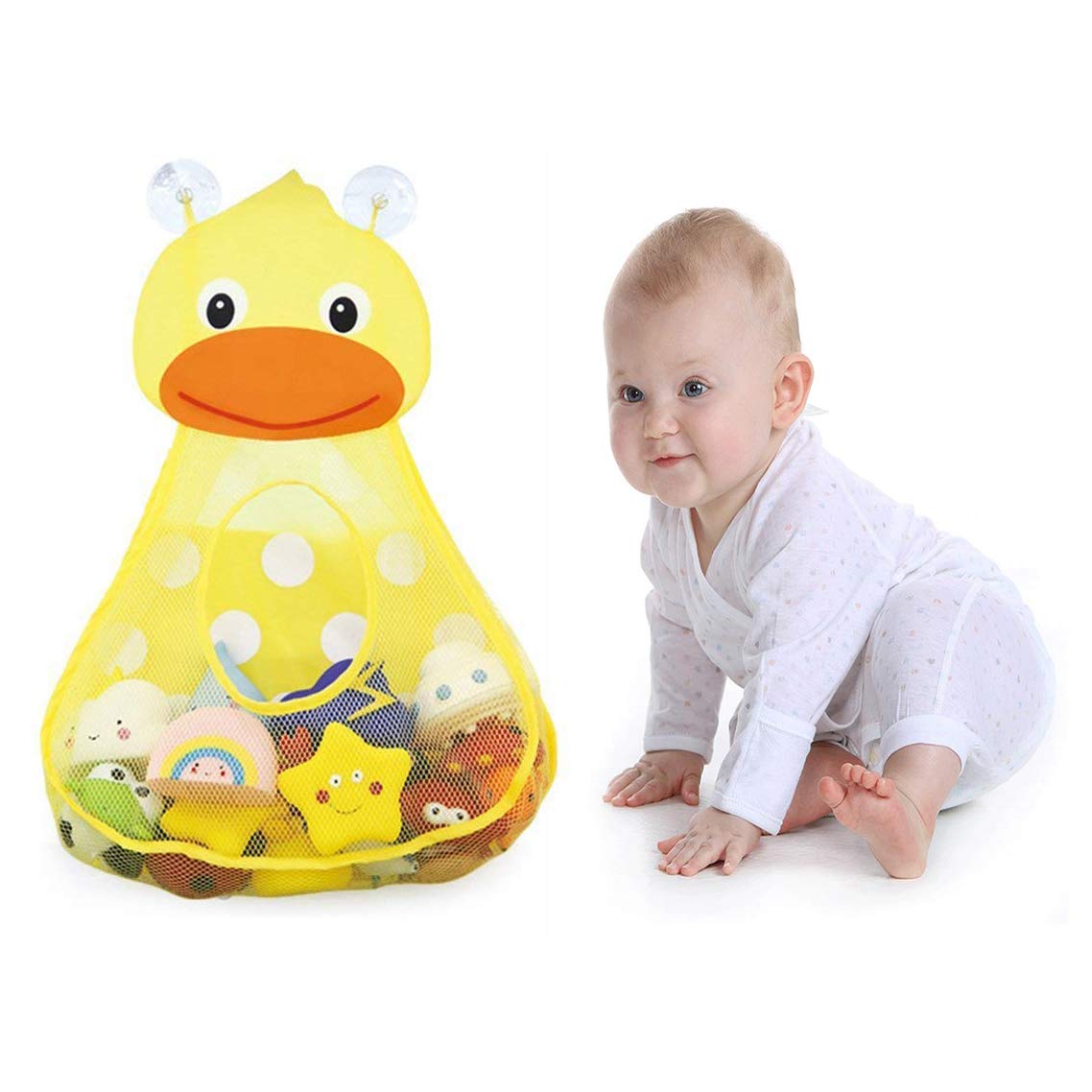 Jouets D Eveil Et 1er Age Lhkj Jouet De Bain Organiseur Baignoire En Maille Filet Avec Ventouses Multi Usages Sacs De Rangement Pour Salle De Bain Bebe Jouet Canard Jaune Jeux Et Jouets Mansaocatavento Com Br