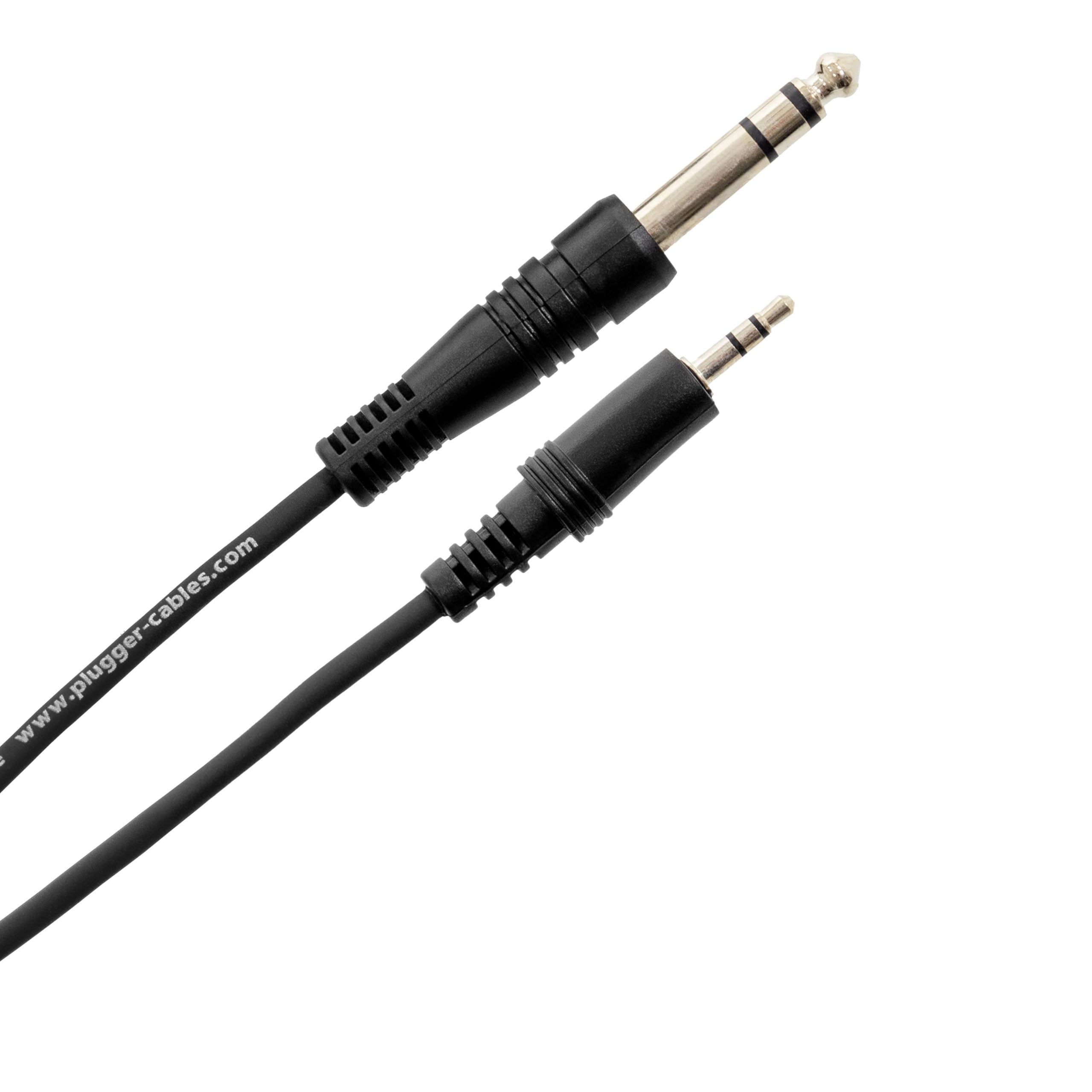 Plugger Mini Jack Male to Male Stereo Cable 6 m Black