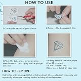 Yesallwas 30 Sheets Small Unisex Waterproof Long Lasting Temporary Tattoos Kids view 6