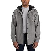 Carhartt Men's Rain Defender Relaxed Fit Heavyweight Hooded Shirt Jac