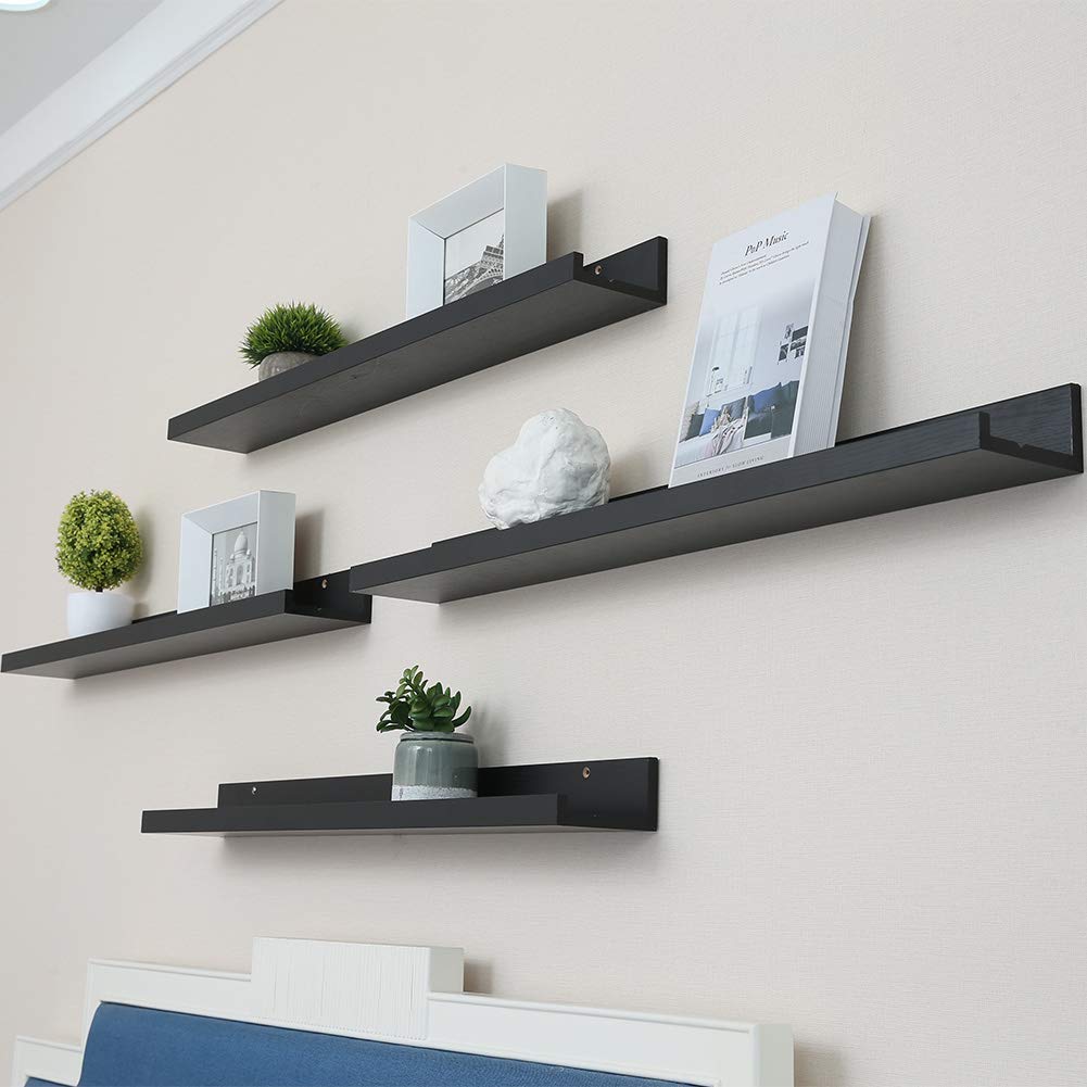Muzilife Floating Picture Ledge Display Shelves Decorative Wall Mounted