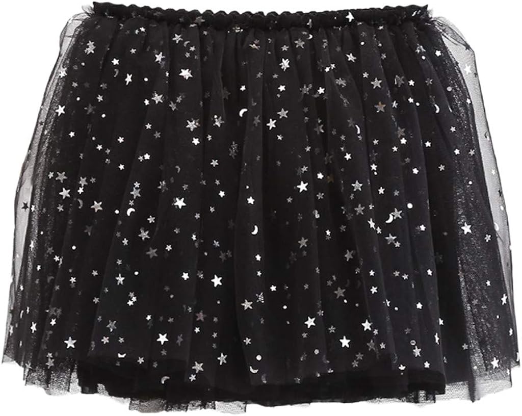 Shimigy Toddler Kids Girls Baby Sequin Tutu Skirt Tulle Ballet Skirt Princess Outfits Black