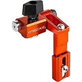 O'SKOOL Adjustable T-Track Flip Stop Variable Arm Stop Block | 2-3/8" to 3-1/4" Adjustable Length, Fits Universal Double-Cut T-Tracks for Miter Saw and Router Table Fences, TTK021