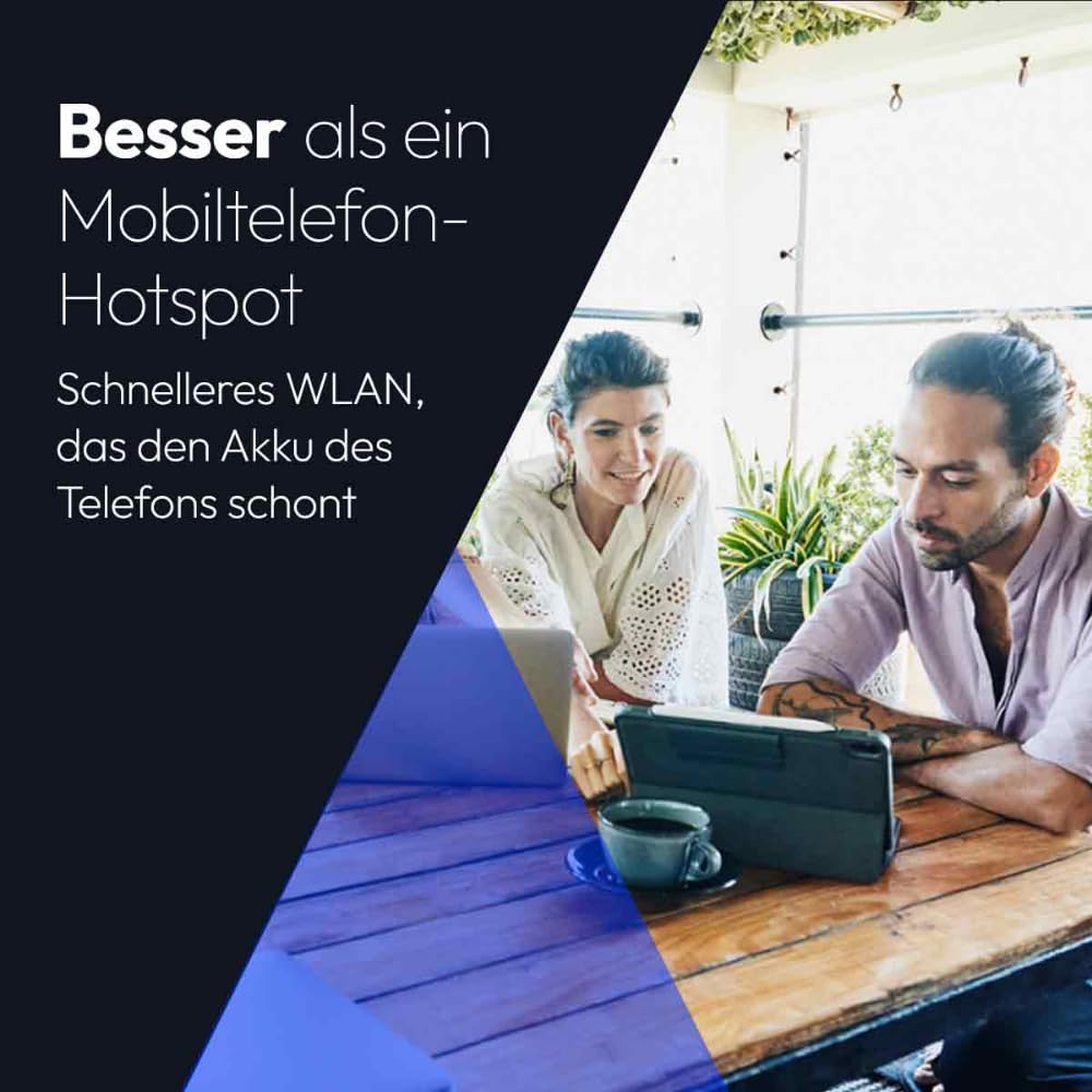 NETGEAR Nighthawk M7 | Mobiler WLAN-Router 5G mit eSIM | Tragbarer WiFi-Hotspot mit physischem SIM-Slot kompatibel mit jedem Anbieter. | 5G/4G/LTE | WiFi 7 | bis zu 3,6 Gbit/s | MH7150 6