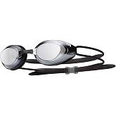 TYR Adult Blackhawk Racing Goggles - Streamlined Performance Swim Goggles | Low Profile Drag Reduction | Wide Peripheral Polycarbonate Lenses | Durafit Silicone Gaskets | 5 Removable Nosebridges