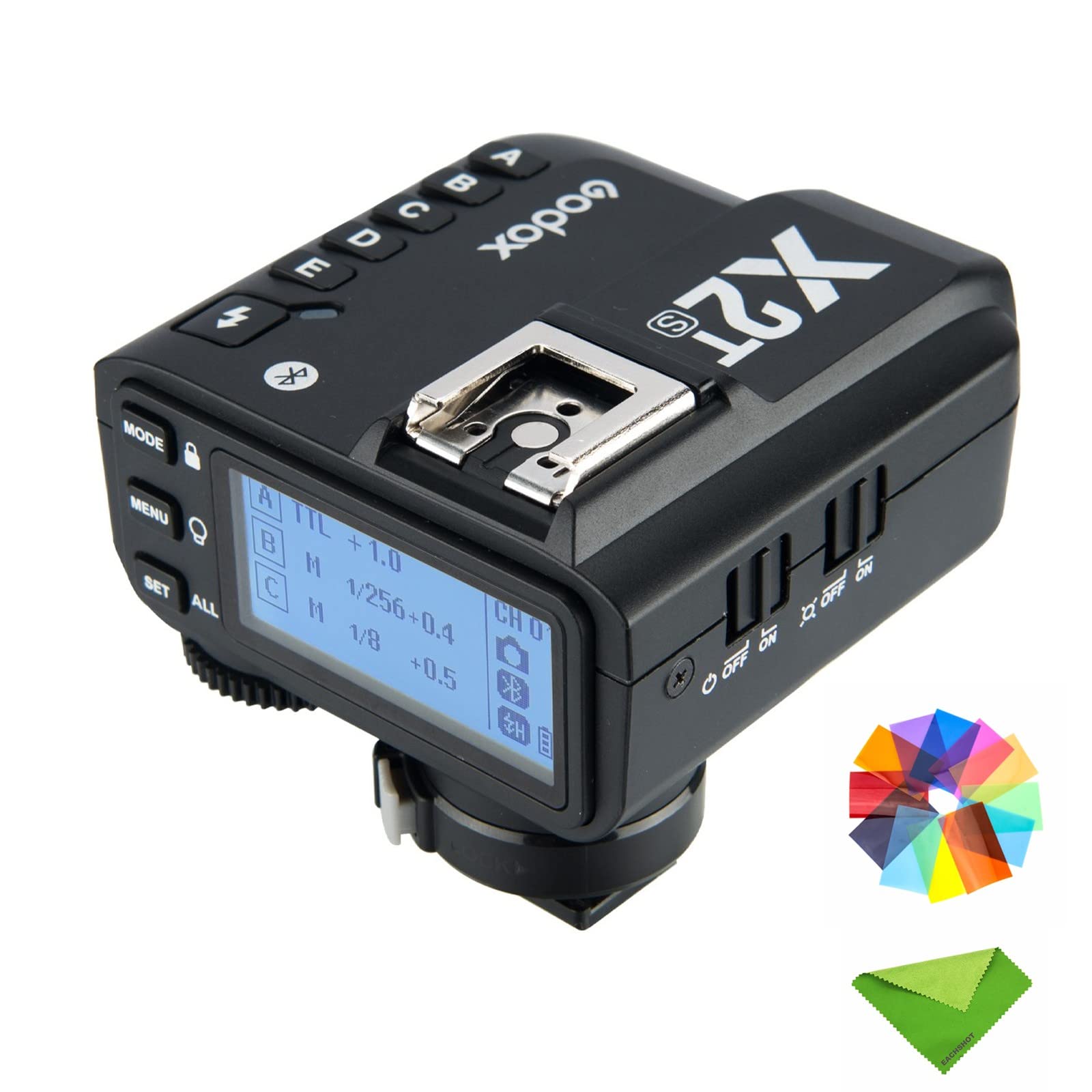 GODOX X2T-S TTL Wireless Flash Trigger for Sony, 1/8000s HSS, Bluetooth Connection Supports iOS/Android App Controller, TCM Function, 5 Separate Group Buttons, New Hotshoe Locking, New AF Assist Light