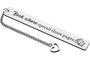 NUBARKO Funny Bookmark Gifts for Book Lovers Women Bookish Birthday Gifts for Book Marker for Female Friends Teens Bookworm Reader Reading Present Book Club Gifts Halloween Christmas Gifts for Friends Women