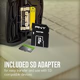 PNY Elite 64 GB microSDXC UHS-I U1 Class 10 with SD Adapter – 100 MB/s view 6